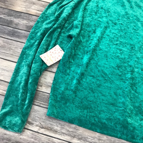 New Free People Milan Crushed Velvet Top - Picture 8 of 8